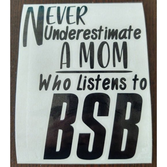 Mom Who Listens to BSB vinyl decal - Picture 2 of 3